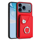 Organ Card Bag Ring Holder Phone Case, For iPhone 17e / 16e, For iPhone 17 Pro Max, For iPhone 17 Pro, For iPhone 17