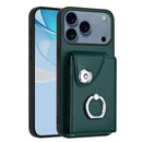 Organ Card Bag Ring Holder Phone Case, For iPhone 17e / 16e, For iPhone 17 Pro Max, For iPhone 17 Pro, For iPhone 17