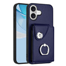 Organ Card Bag Ring Holder Phone Case, For iPhone 17e / 16e, For iPhone 17 Pro Max, For iPhone 17 Pro, For iPhone 17