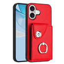 Organ Card Bag Ring Holder Phone Case, For iPhone 17e / 16e, For iPhone 17 Pro Max, For iPhone 17 Pro, For iPhone 17