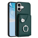 Organ Card Bag Ring Holder Phone Case, For iPhone 17e / 16e, For iPhone 17 Pro Max, For iPhone 17 Pro, For iPhone 17
