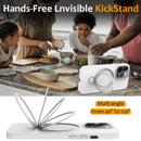 For iPhone 13 Pro Liquid Silicone MagSafe Magnetic Phone Case with Ring Holder