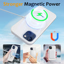 For iPhone 15 Liquid Silicone MagSafe Magnetic Phone Case with Ring Holder