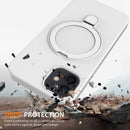 Liquid Silicone MagSafe Magnetic Phone Case with Ring Holder