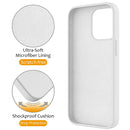 For iPhone 13 Liquid Silicone MagSafe Magnetic Phone Case with Ring Holder