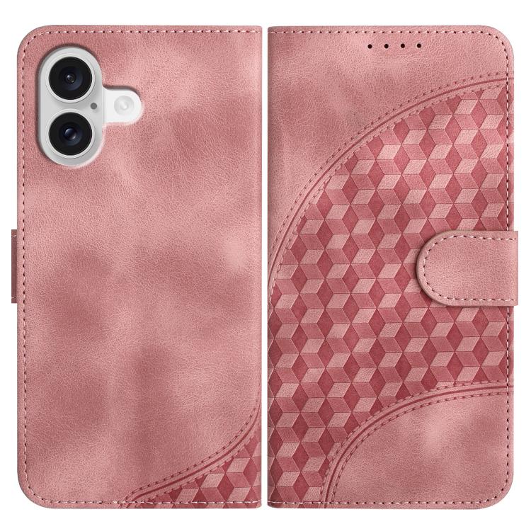 Embossed Phone Leather Case with Lanyard For iPhone 17 Pro Max