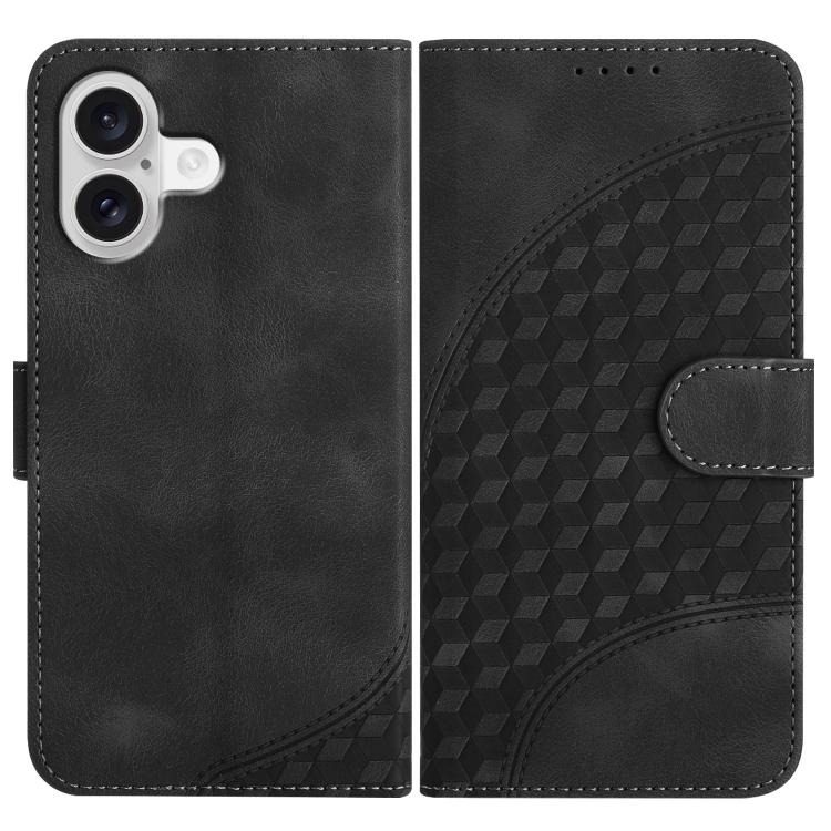 Embossed Phone Leather Case with Lanyard For iPhone 17 Pro Max