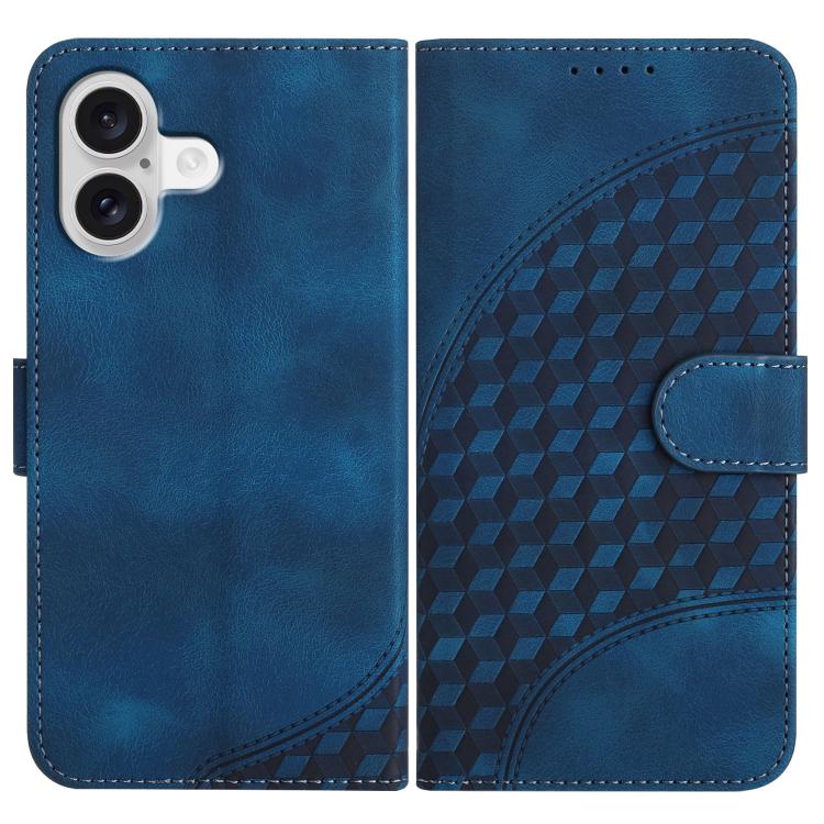 Embossed Phone Leather Case with Lanyard For iPhone 17 Pro Max