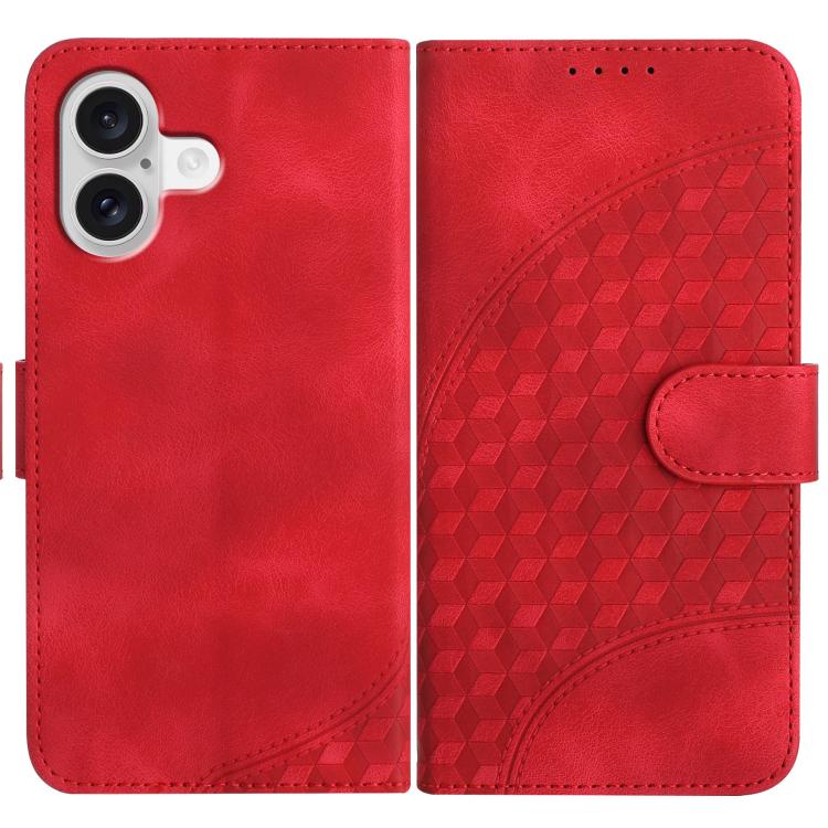 Embossed Phone Leather Case with Lanyard For iPhone 17 Pro Max