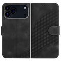 Embossed Phone Leather Case with Lanyard For iPhone 17 Pro Max