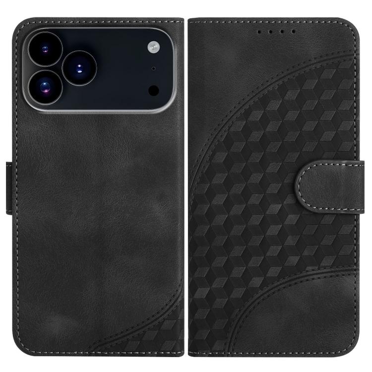 Embossed Phone Leather Case with Lanyard For iPhone 17 Pro Max