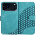 Embossed Phone Leather Case with Lanyard For iPhone 17 Pro Max
