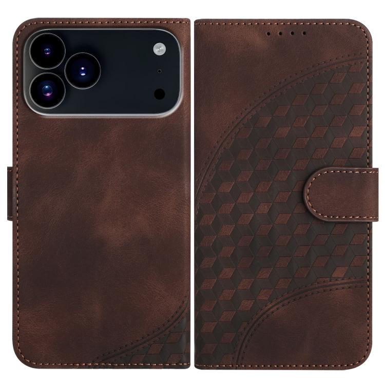 Embossed Phone Leather Case with Lanyard For iPhone 17 Pro Max