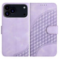 Embossed Phone Leather Case with Lanyard For iPhone 17 Pro
