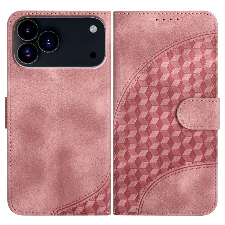 Embossed Phone Leather Case with Lanyard For iPhone 17 Pro Max