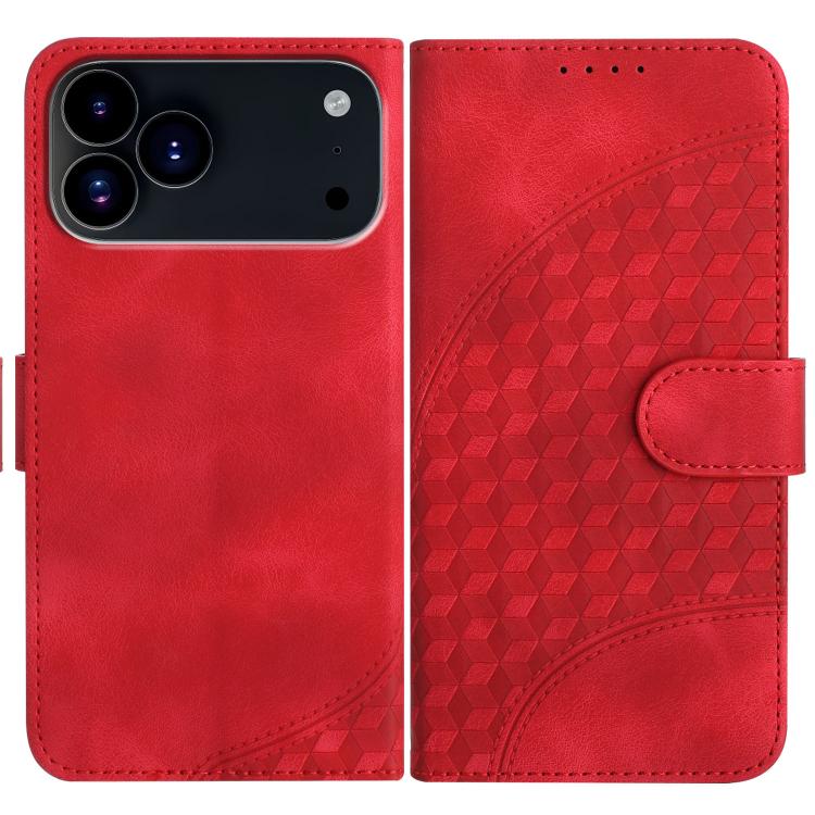 Embossed Phone Leather Case with Lanyard For iPhone 17 Pro Max