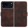 Embossed Phone Leather Case with Lanyard For iPhone 17 Pro