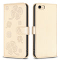 Four-leaf Embossed Leather Phone Case, For iPhone 7 / 8 / SE 2022, For iPhone 13 Pro Max, For iPhone 13 Pro, For iPhone 13