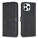 Four-leaf Embossed Leather Phone Case, For iPhone 7 / 8 / SE 2022, For iPhone 13 Pro Max, For iPhone 13 Pro, For iPhone 13