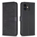 Four-leaf Embossed Leather Phone Case, For iPhone 12 / 12 Pro, For iPhone 12 Pro Max, For iPhone 11 Pro Max, For iPhone 11