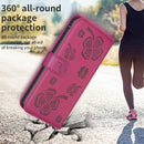 Four-leaf Embossed Leather Phone Case, For iPhone 7 Plus / 8 Plus