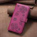 Four-leaf Embossed Leather Phone Case, For iPhone 7 Plus / 8 Plus