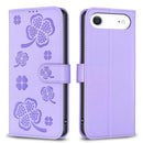 Four-leaf Embossed Leather Phone Case, For iPhone 18 Pro/17 Pro, For iPhone 18 Pro Max/17 Pro Max, For iPhone 17, For iPhone 17 Air