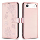 Four-leaf Embossed Leather Phone Case, For iPhone 18 Pro/17 Pro, For iPhone 18 Pro Max/17 Pro Max, For iPhone 17, For iPhone 17 Air