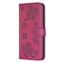 Four-leaf Embossed Leather Phone Case, For iPhone 18 Pro/17 Pro, For iPhone 18 Pro Max/17 Pro Max, For iPhone 17, For iPhone 17 Air