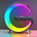 Smart Bluetooth Speaker with Wireless Charger & Alarm Clock & Ambient Light