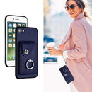 Organ Card Bag Ring Holder PU Phone Case with Lanyard, For iPhone SE 2022/SE 2020/6/7/8, For iPhone 13 Pro Max, For iPhone 13 Pro, For iPhone 13