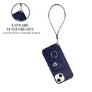 Organ Card Bag Ring Holder PU Phone Case with Lanyard, For iPhone 13 mini, For iPhone 12, For iPhone 12 Pro Max, For iPhone 12 Pro