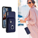 Organ Card Bag Ring Holder PU Phone Case with Lanyard, For iPhone XS / X, For iPhone XR, For iPhone XS Max, For iPhone 8 Plus / 7 Plus
