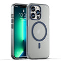 For iPhone 13 Pro MagSafe Frosted Translucent TPU + PC Full Coverage Phone Case