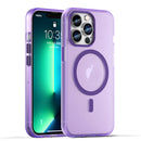 For iPhone 15 Pro MagSafe Frosted Translucent TPU + PC Full Coverage Phone Case
