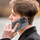 For iPhone 16 MagSafe Frosted Translucent TPU + PC Full Coverage Phone Case