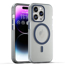 For iPhone 16 MagSafe Frosted Translucent TPU + PC Full Coverage Phone Case