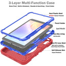 X Rotation PC Hybrid Silicone Tablet Case with Strap, For iPad 11th Gen 2025 A16