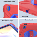 X Rotation PC Hybrid Silicone Tablet Case with Strap, For iPad 11th Gen 2025 A16