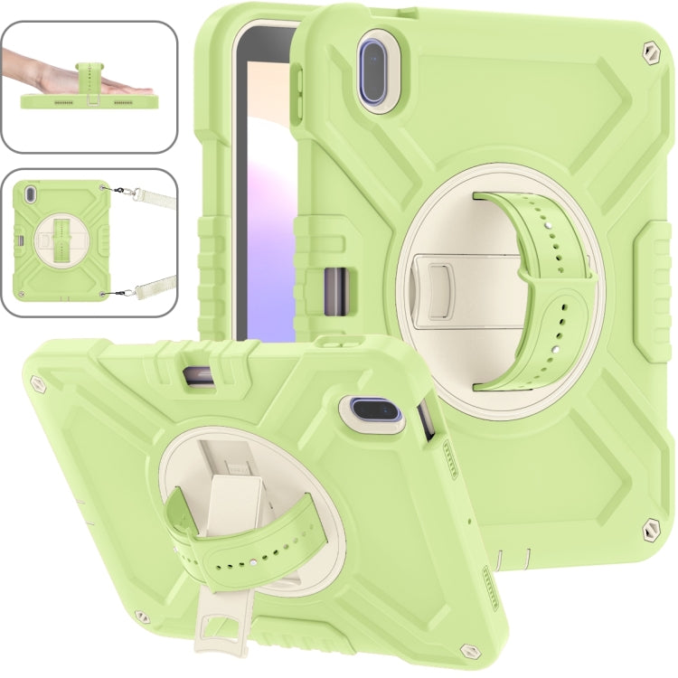 X Rotation PC Hybrid Silicone Tablet Case with Strap, For iPad 11th Gen 2025 A16