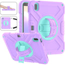 X Rotation PC Hybrid Silicone Tablet Case with Strap, For iPad 11th Gen 2025 A16