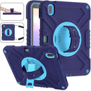 X Rotation PC Hybrid Silicone Tablet Case with Strap, For iPad 11th Gen 2025 A16