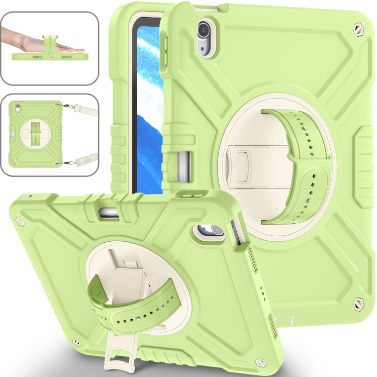 X Rotation PC Hybrid Silicone Tablet Case with Strap, For iPad 11th Gen 2025 A16