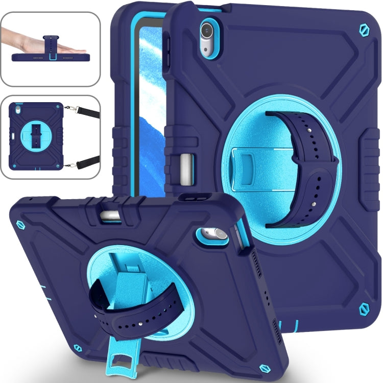 X Rotation PC Hybrid Silicone Tablet Case with Strap, For iPad 11th Gen 2025 A16
