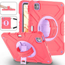 X Rotation PC Hybrid Silicone Tablet Case with Strap, For iPad 11th Gen 2025 A16