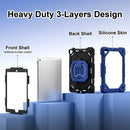 For iPad Air / Air 2 / 9.7 2018/2017 Shockproof Silicone Hybrid PC Tablet Case