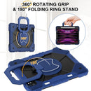 For iPad Air 11 inch 2024 Shockproof Silicone Hybrid PC Tablet Case