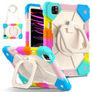 For iPad Air 11 inch 2024 Shockproof Silicone Hybrid PC Tablet Case