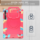 Handle Robot Silicone Hybrid PC Tablet Case For Samsung Galaxy Tab S9 FE+