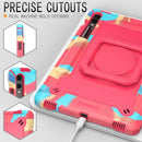 Handle Robot Silicone Hybrid PC Tablet Case For Samsung Galaxy Tab S9 FE+